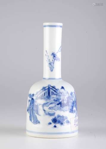 Chinese Blue/White Porcelain Bell Shape Vase