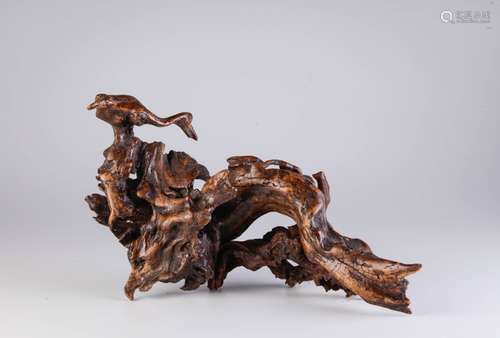 Chinese Root Carving Scholar Piece