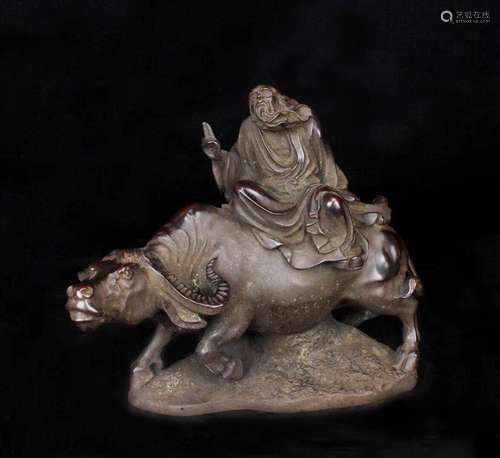 Chinese Bronze Figure on Cow