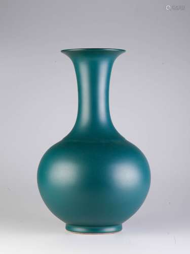 Chinese Green Glazed Porcelain Vase