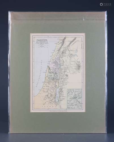 Ancient Palestine Map, Old Map of Israel