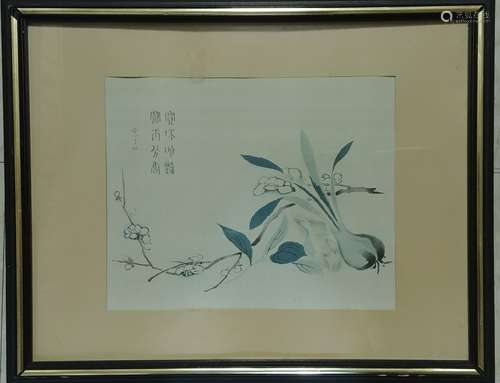 Chinese painting Matted and framed