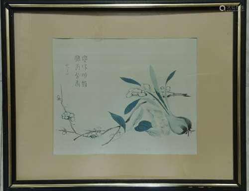 Chinese painting Matted and framed