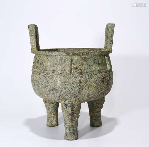 Chinese Bronze Tripod Incense Burner