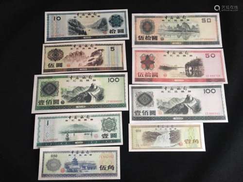 A SET OF BANK NOTES