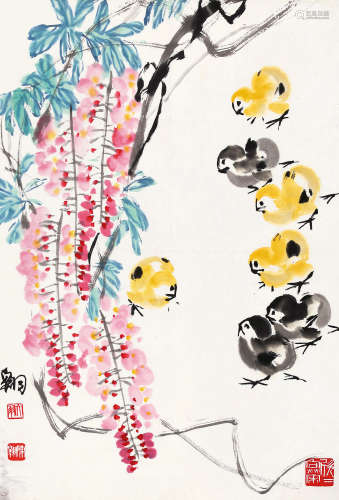 陈大羽（1912～2001） 春之韵 镜片 设色纸本