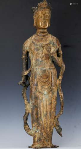 Chinese bronze figure of Guan Yin from Ming Dynasty