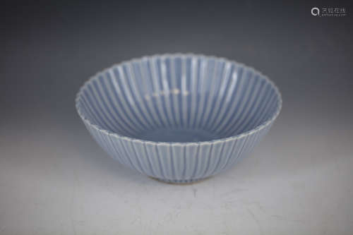 A Blue Glazed Bowl with Kangxi Mark