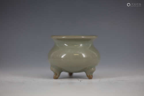 A Jun Ware Tripod Incense Burner from Song Dynasty or