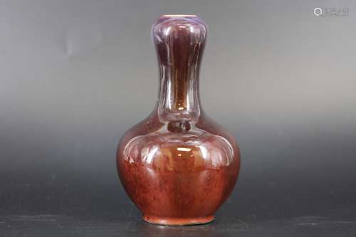 A 19th Century Garlic-Shaped Kiln Vase with Repairs