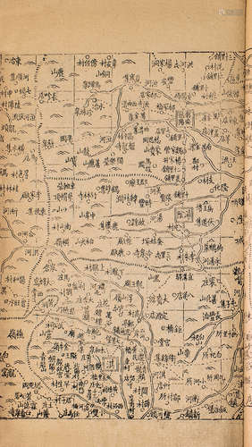 刘恂绘制 清同治刻本 河南省图 竹纸 线装一册