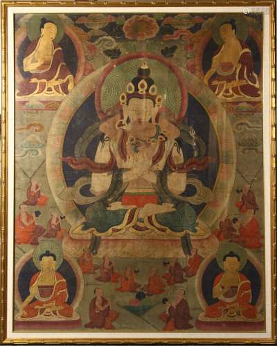 Tibetan Framed Thangka