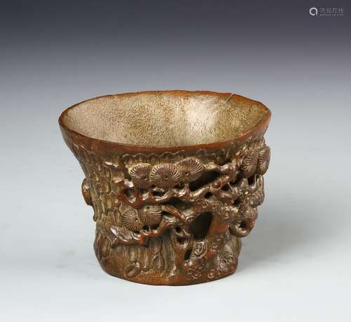 Chinese Bamboo Libation Cup