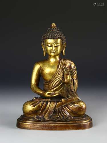 Chinese Gilt Buddha