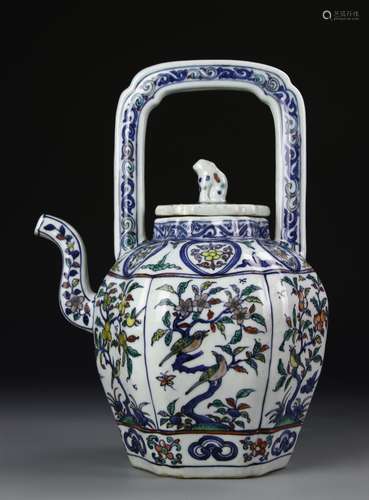 Chinese Blue and White Teapot