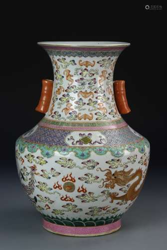 Chinese Famille Rose Vase