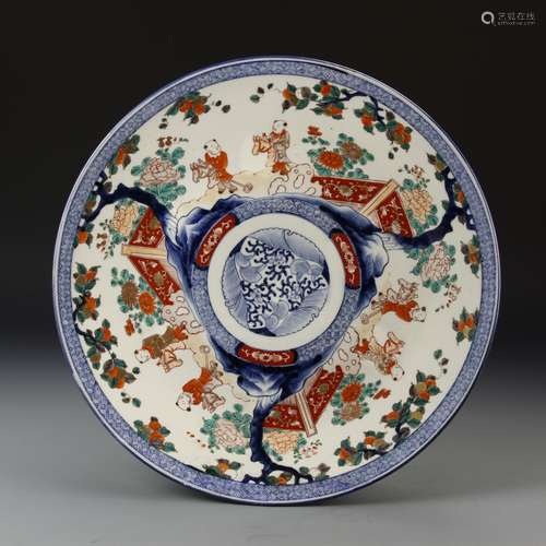 Chinese Wucai Plate