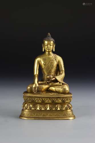 Tibetan Gilt Buddha