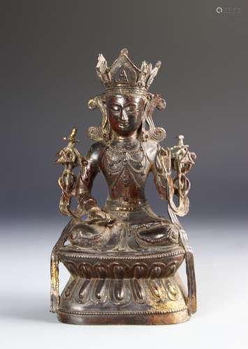 Chinese Gilt Buddha With Gilt Base