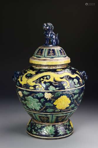 Chinese Fahua Jar