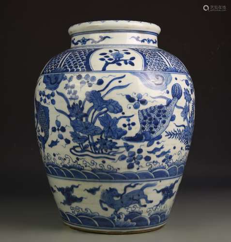 Chinese Blue and White Jar