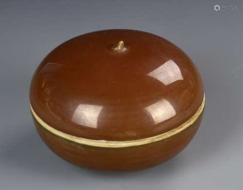 Chinese Brown Glazed Box