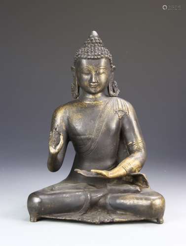 Indian Large Bronze Buddha
