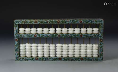 Chinese Cloisonne Abacus