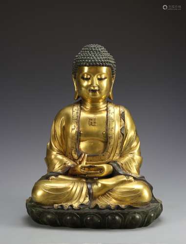 Chinese Gilt Buddha