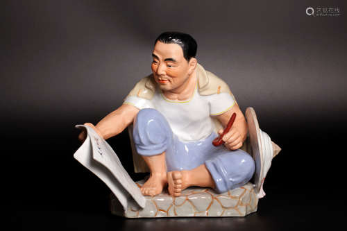 A 19c porcelain statue