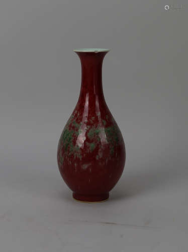 Chinese peach-blossom glazed vase