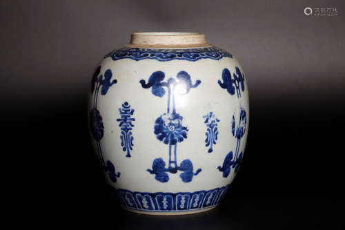 A porcelain jar