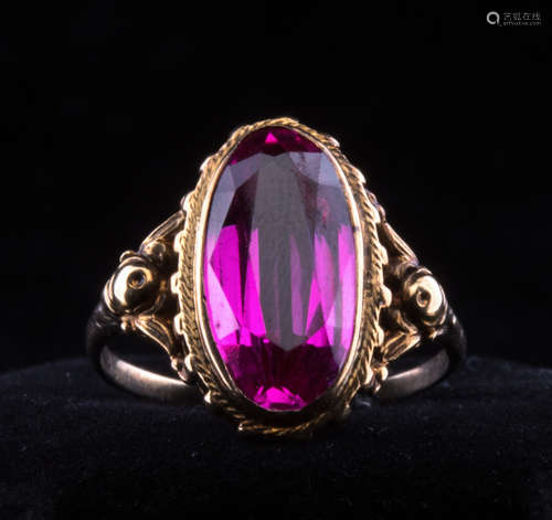 Tourmaline stone ring