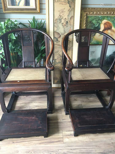 Pair of republic pd. arm chairs