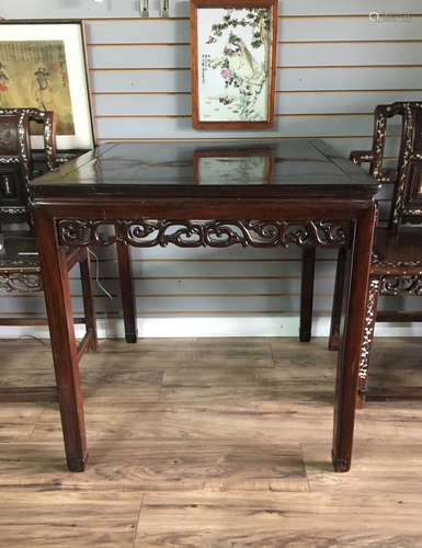 A chinese qing dynasty square table