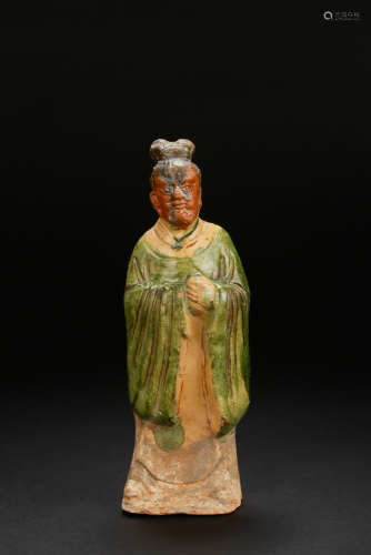 A Sancai-Glazed figure from Song Dynasty