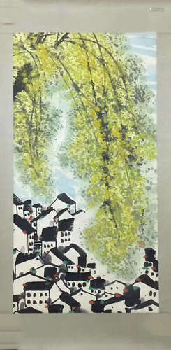 WATERCOLOR PAINTING PAPER OF WUGUANZHONG SIGN