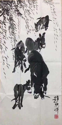 INK PAINTING PAPER OF ZHAOZHONGXIANG SIGN