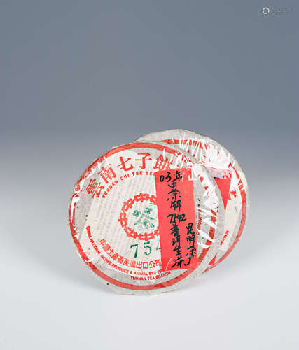 2003年 中茶牌7542普洱生茶（昆明茶廠出品）