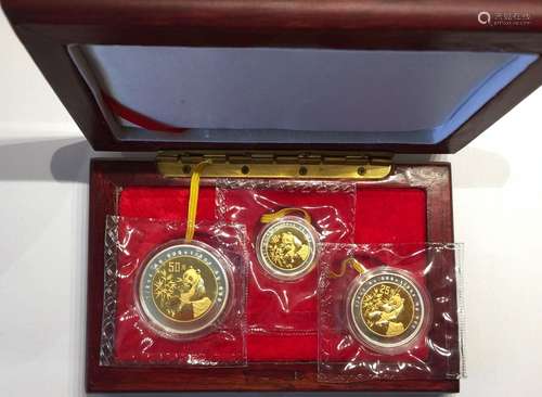 China 1996 Panda Gold with Silver