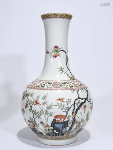 Daoguang Mark, A Famille Rose Vase