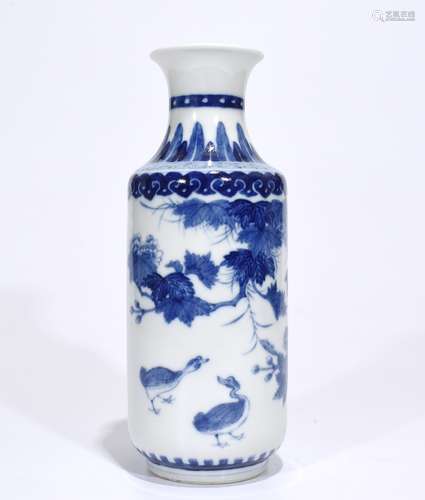 A Blue and White Vase