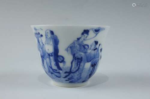 Kangxi Mark, A Blue and White Cup