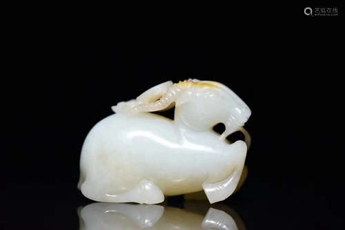 A HETIAN JADE SHEEP PENDANT