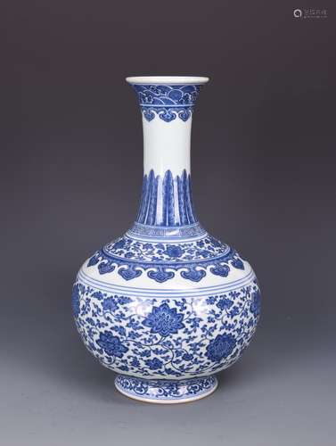 Blue and White Porcelain Vase