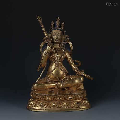 Gilt Bronze Figure of Padmasambhava