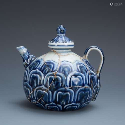 Blue and White Porcelain Tea Pot