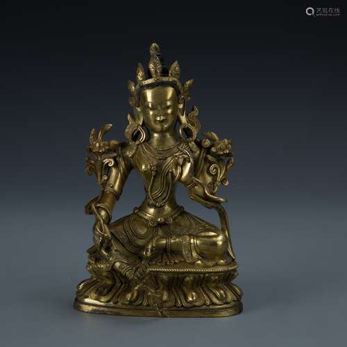 Gilt Bronze Figure of Tara