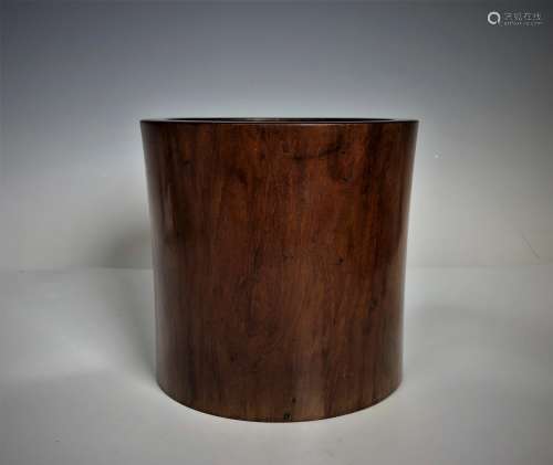 A HuangHuaLi Wood Brush Pot, 18th Century