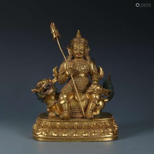 Gilt Bronze Figure of Vaishravana